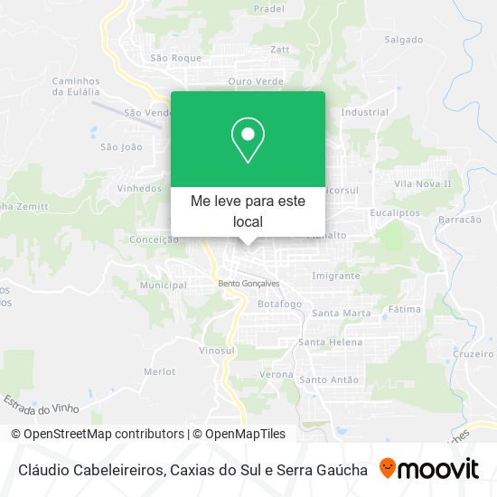 Cláudio Cabeleireiros mapa