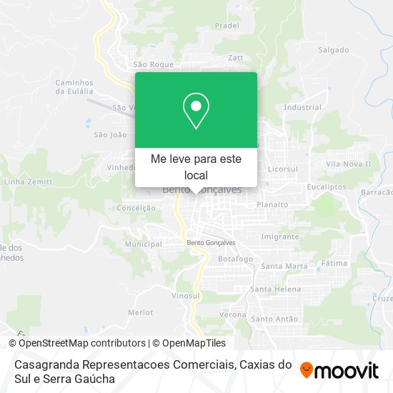 Casagranda Representacoes Comerciais mapa