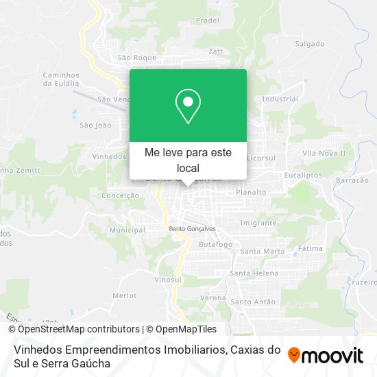 Vinhedos Empreendimentos Imobiliarios mapa