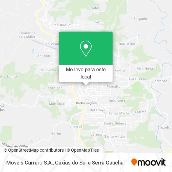 Móveis Carraro S.A. mapa