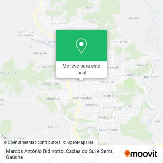 Marcos Antônio Bidinotto mapa