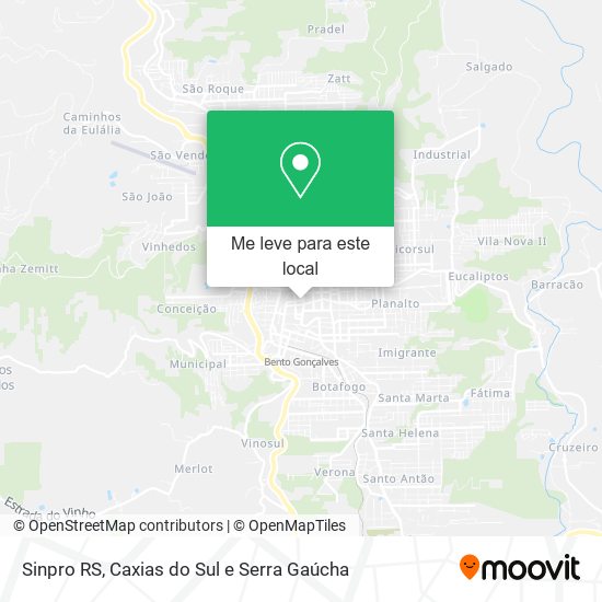 Sinpro RS mapa
