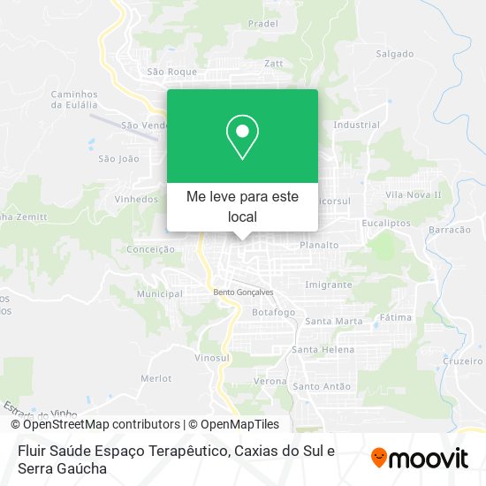 Fluir Saúde Espaço Terapêutico mapa