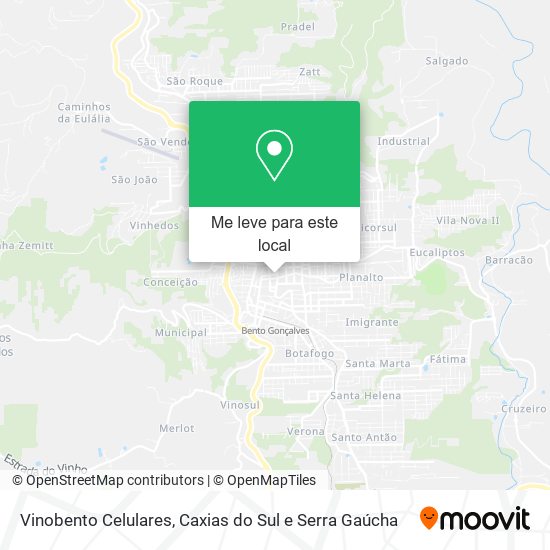 Vinobento Celulares mapa