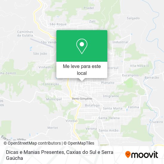 Dicas e Manias Presentes mapa