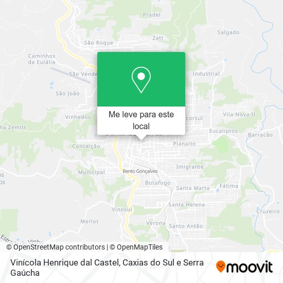 Vinícola Henrique dal Castel mapa