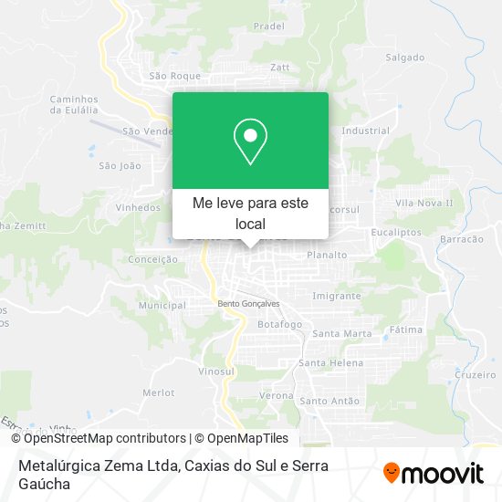 Metalúrgica Zema Ltda mapa