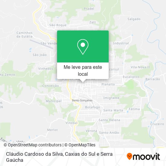 Cláudio Cardoso da Silva mapa