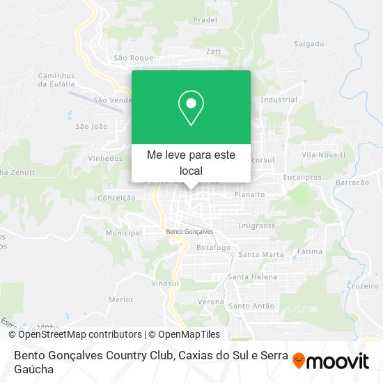 Bento Gonçalves Country Club mapa