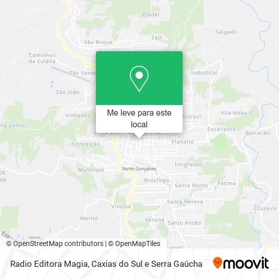 Radio Editora Magia mapa