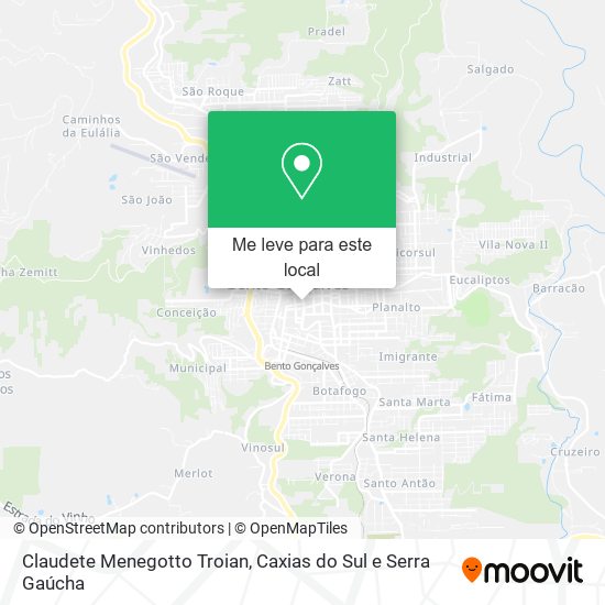 Claudete Menegotto Troian mapa