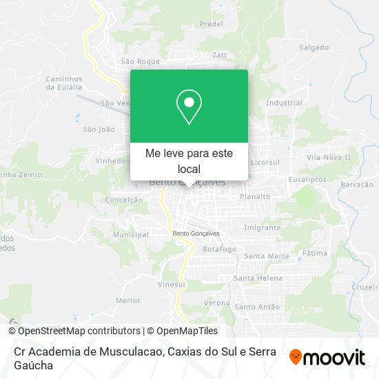 Cr Academia de Musculacao mapa