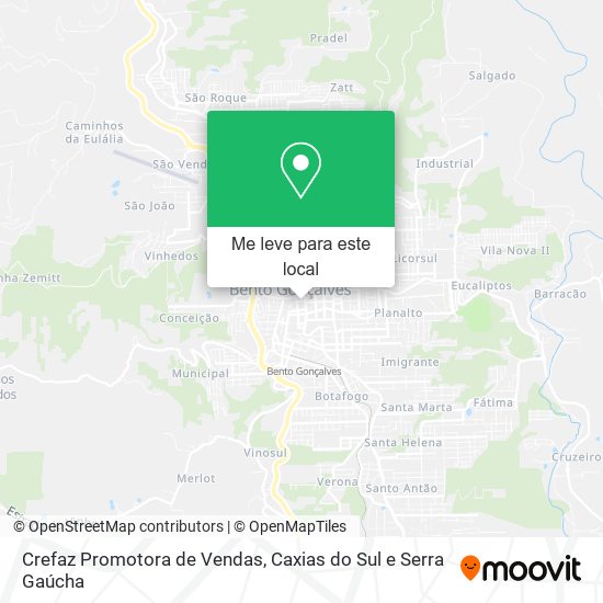 Crefaz Promotora de Vendas mapa