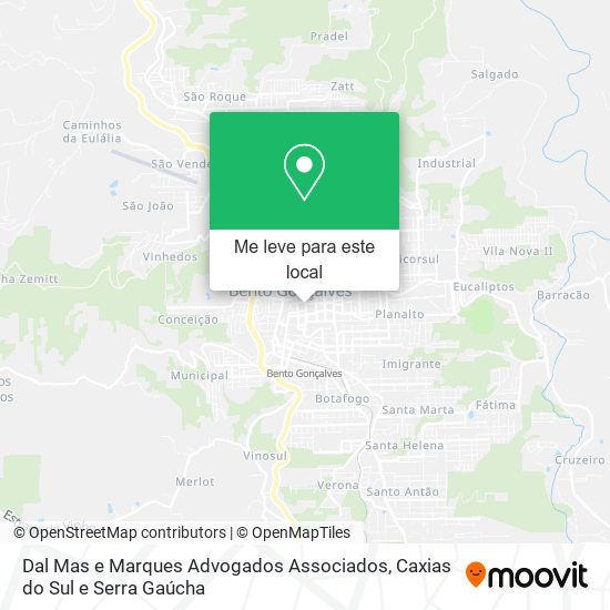 Dal Mas e Marques Advogados Associados mapa