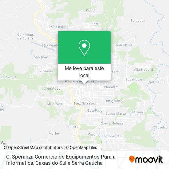 C. Speranza Comercio de Equipamentos Para a Informatica mapa