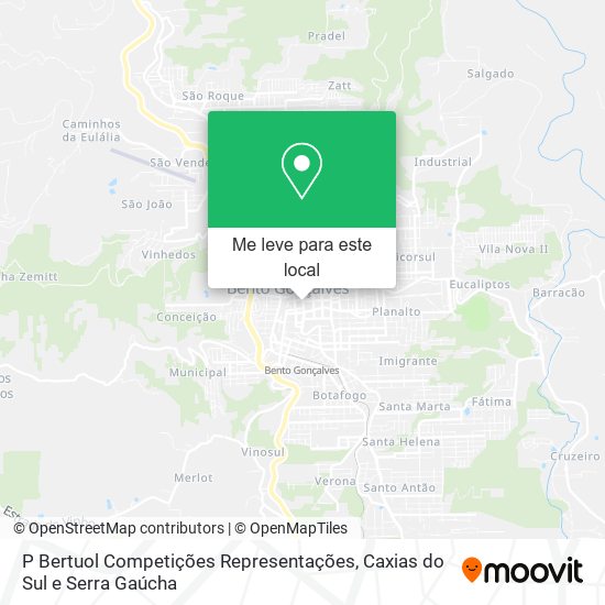 P Bertuol Competições Representações mapa