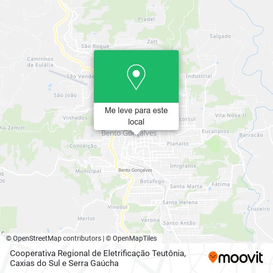 Cooperativa Regional de Eletrificação Teutônia mapa