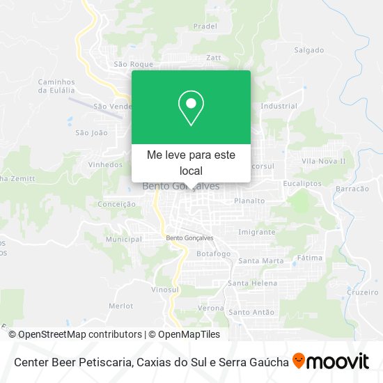 Center Beer Petiscaria mapa