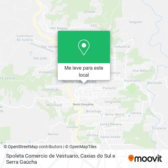 Spoleta Comercio de Vestuario mapa