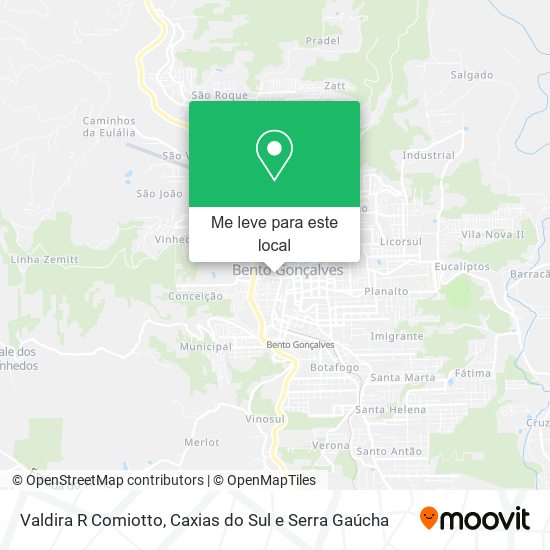 Valdira R Comiotto mapa