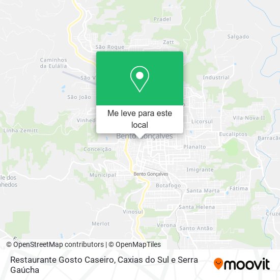 Restaurante Gosto Caseiro mapa