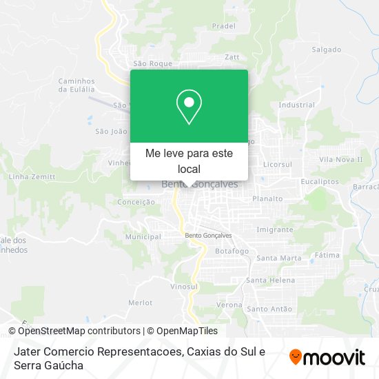 Jater Comercio Representacoes mapa