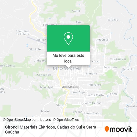 Girondi Materiais Elétricos mapa