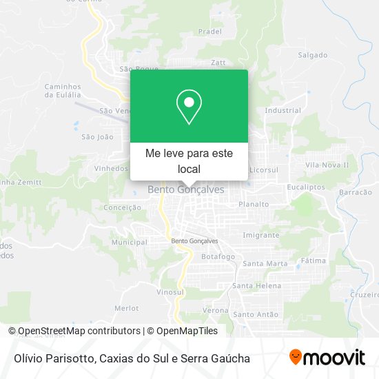 Olívio Parisotto mapa