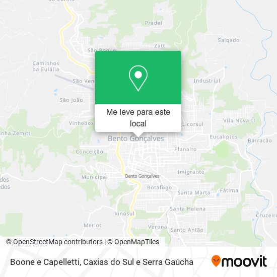 Boone e Capelletti mapa