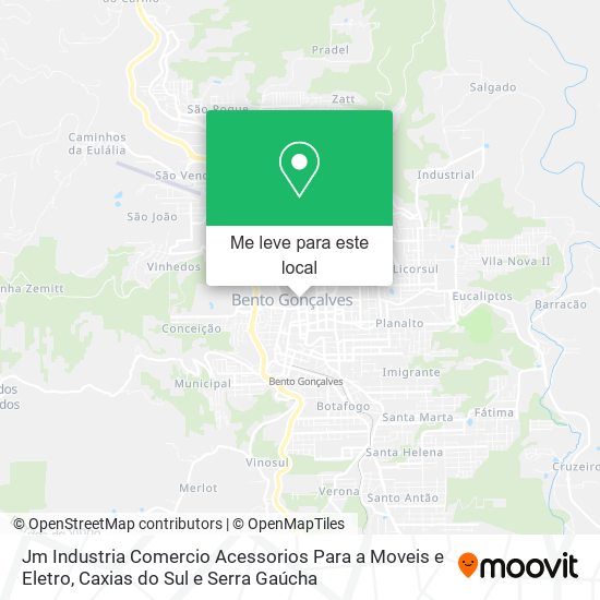 Jm Industria Comercio Acessorios Para a Moveis e Eletro mapa