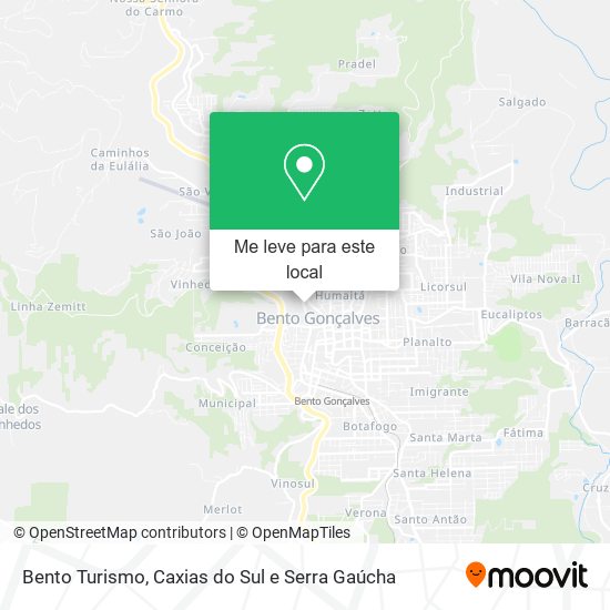 Bento Turismo mapa