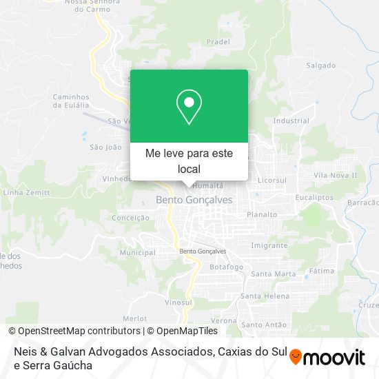 Neis & Galvan Advogados Associados mapa