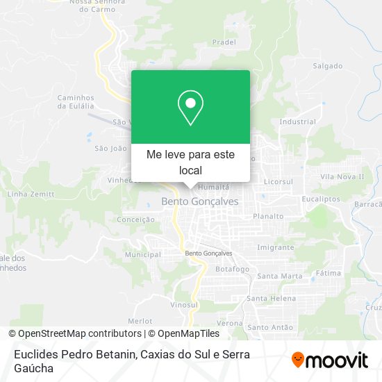Euclides Pedro Betanin mapa