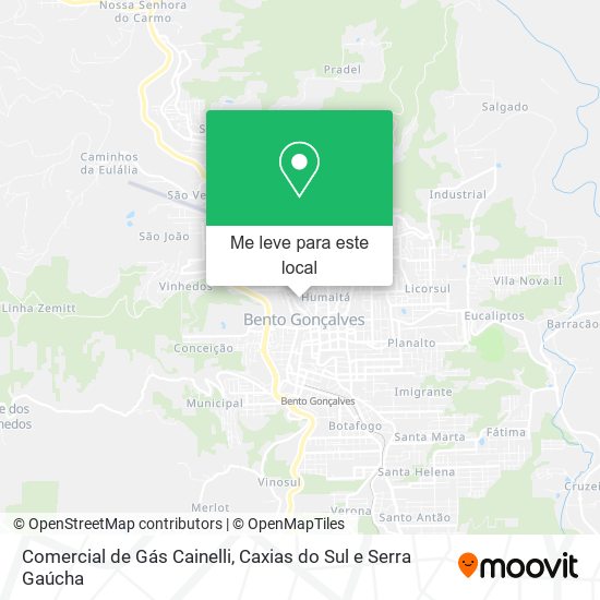 Comercial de Gás Cainelli mapa