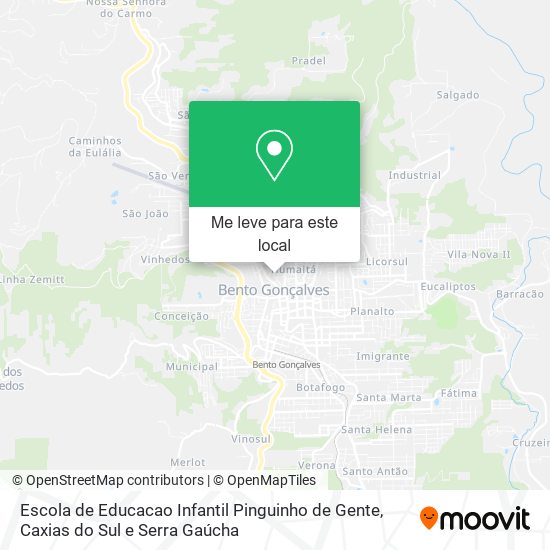 Escola de Educacao Infantil Pinguinho de Gente mapa