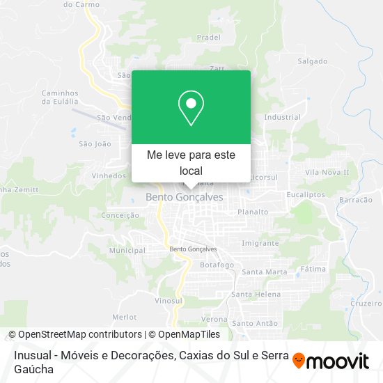 Inusual - Móveis e Decorações mapa