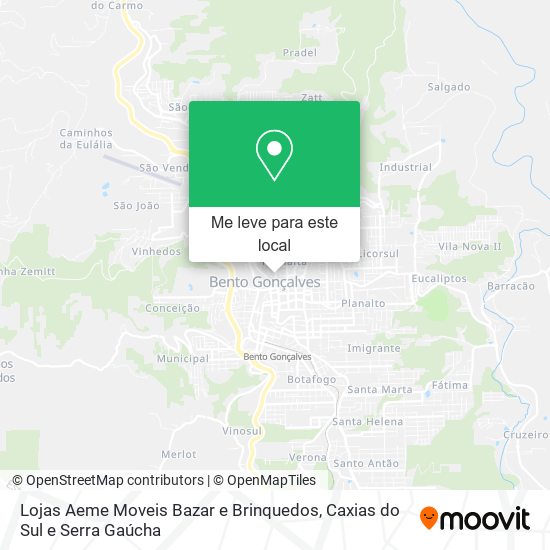 Lojas Aeme Moveis Bazar e Brinquedos mapa