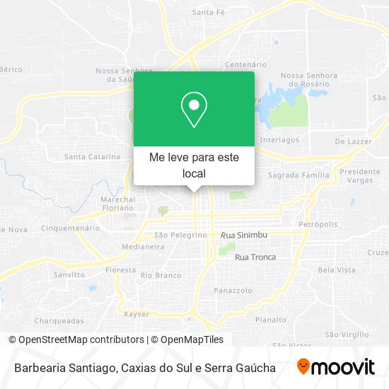 Barbearia Santiago mapa