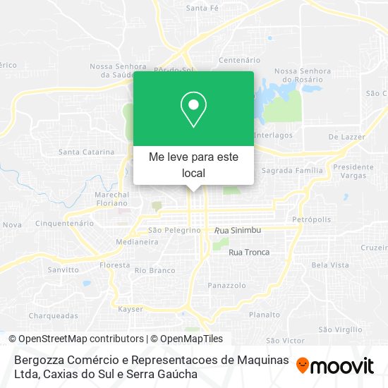 Bergozza Comércio e Representacoes de Maquinas Ltda mapa