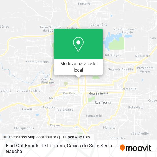 Find Out Escola de Idiomas mapa