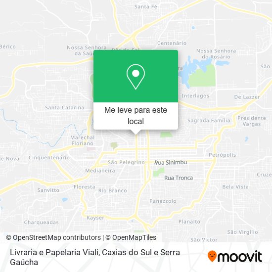 Livraria e Papelaria Viali mapa
