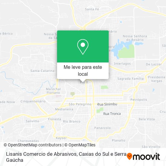 Lisanis Comercio de Abrasivos mapa