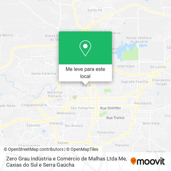 Zero Grau Indústria e Comércio de Malhas Ltda Me mapa