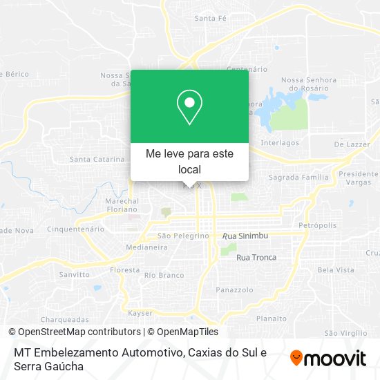 MT Embelezamento Automotivo mapa