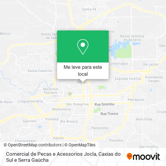 Comercial de Pecas e Acessorios Jocla mapa