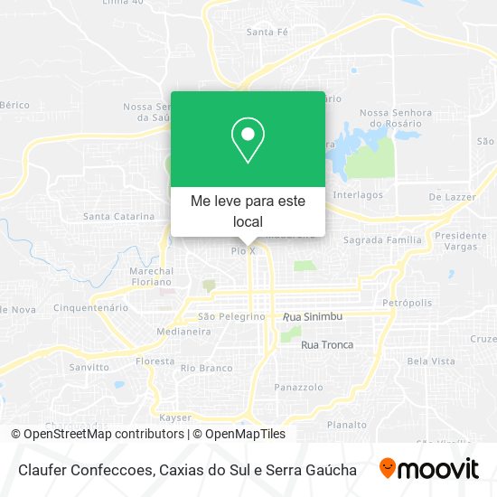 Claufer Confeccoes mapa