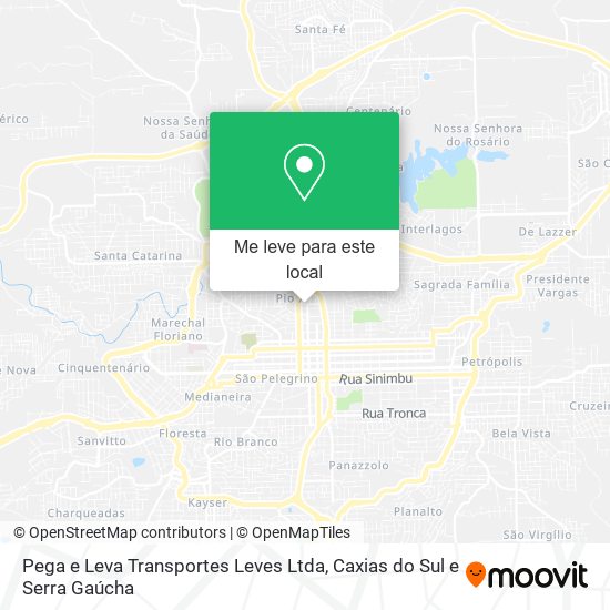 Pega e Leva Transportes Leves Ltda mapa