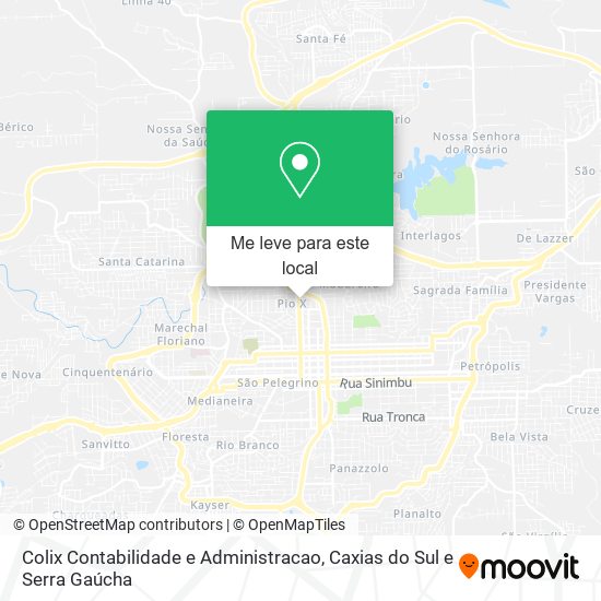 Colix Contabilidade e Administracao mapa