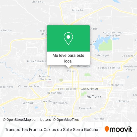 Transportes Fronha mapa