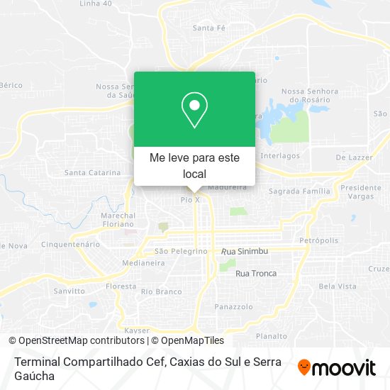 Terminal Compartilhado Cef mapa